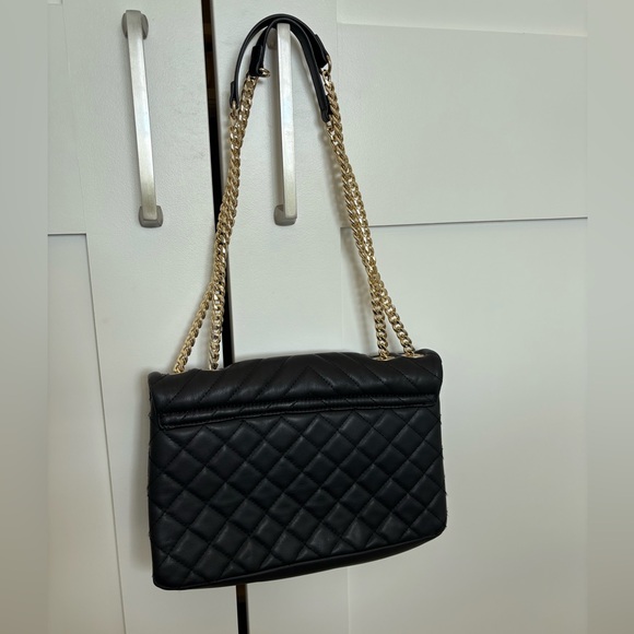 Topshop Black Quilted Shoulder Bag - Picture 2 of 2